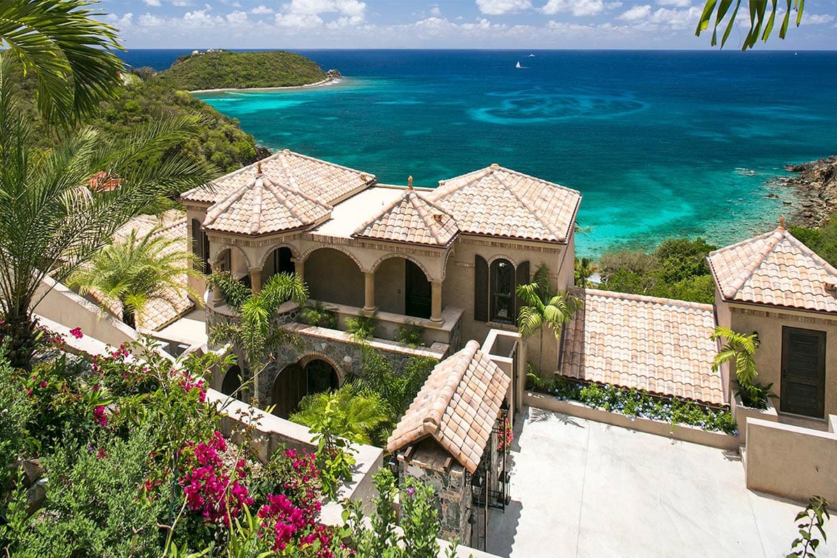 Villa Calypso Front Exterior With Ocean View