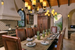Villa Calypso Great Room Dining Table And Kitchen